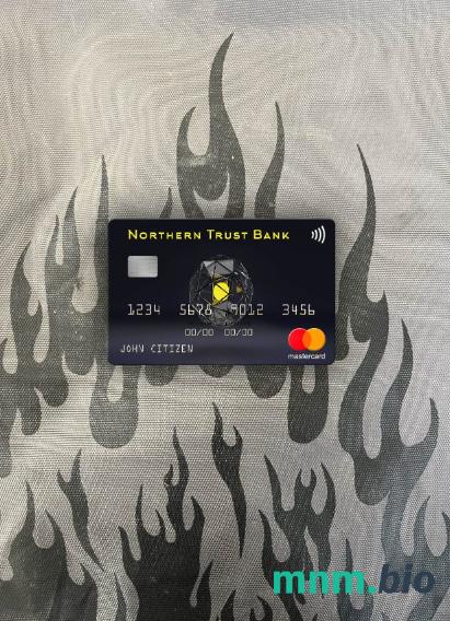 USA Northern Trust bank mastercard PSD szablon